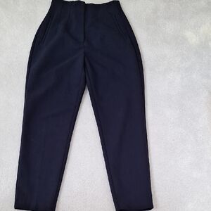 Zara Women's Navy Dress Pants-Used Size S